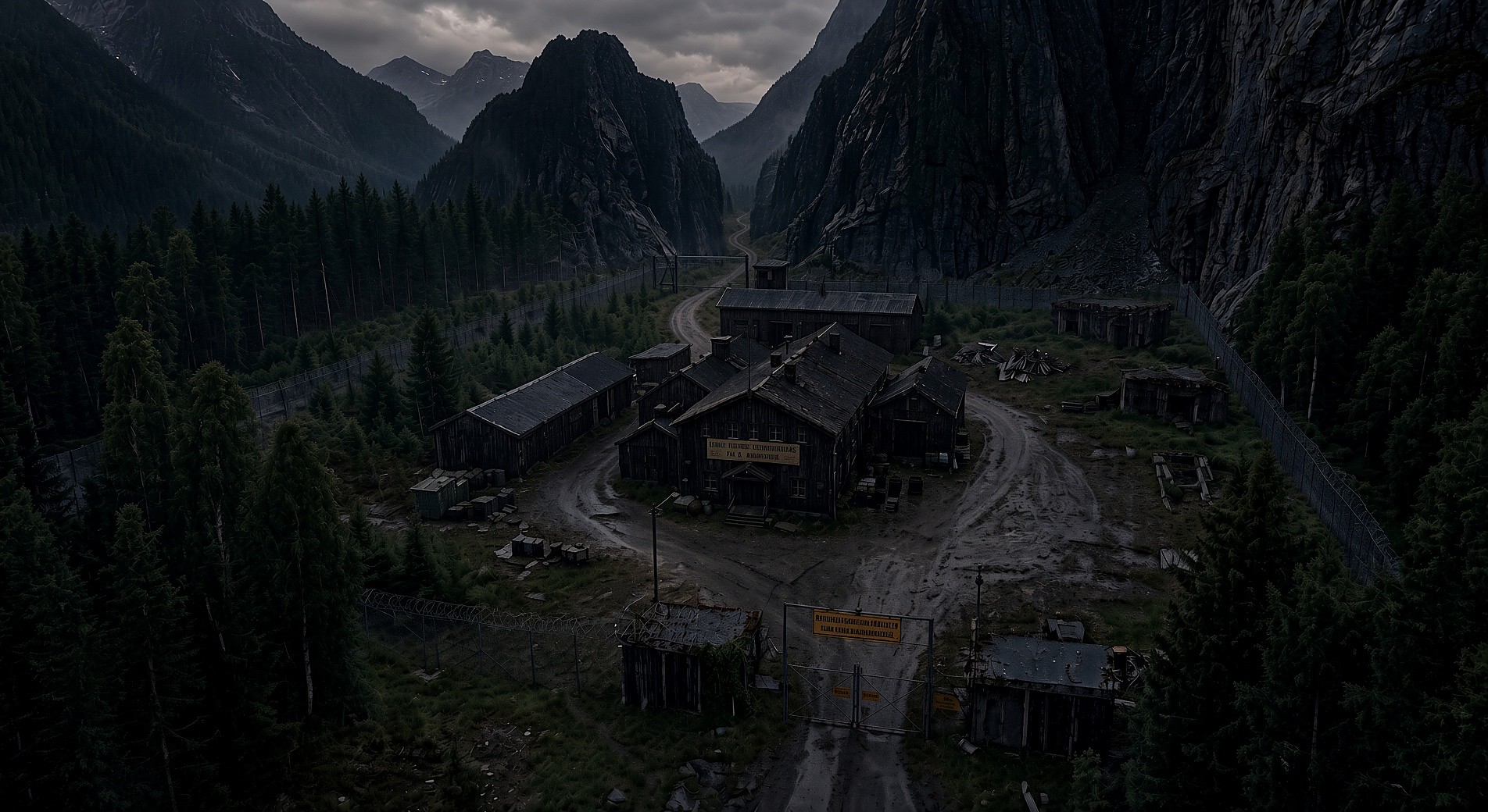 Cascade Arsenal, the sealed military base at the foot of Blue Rock Mountain