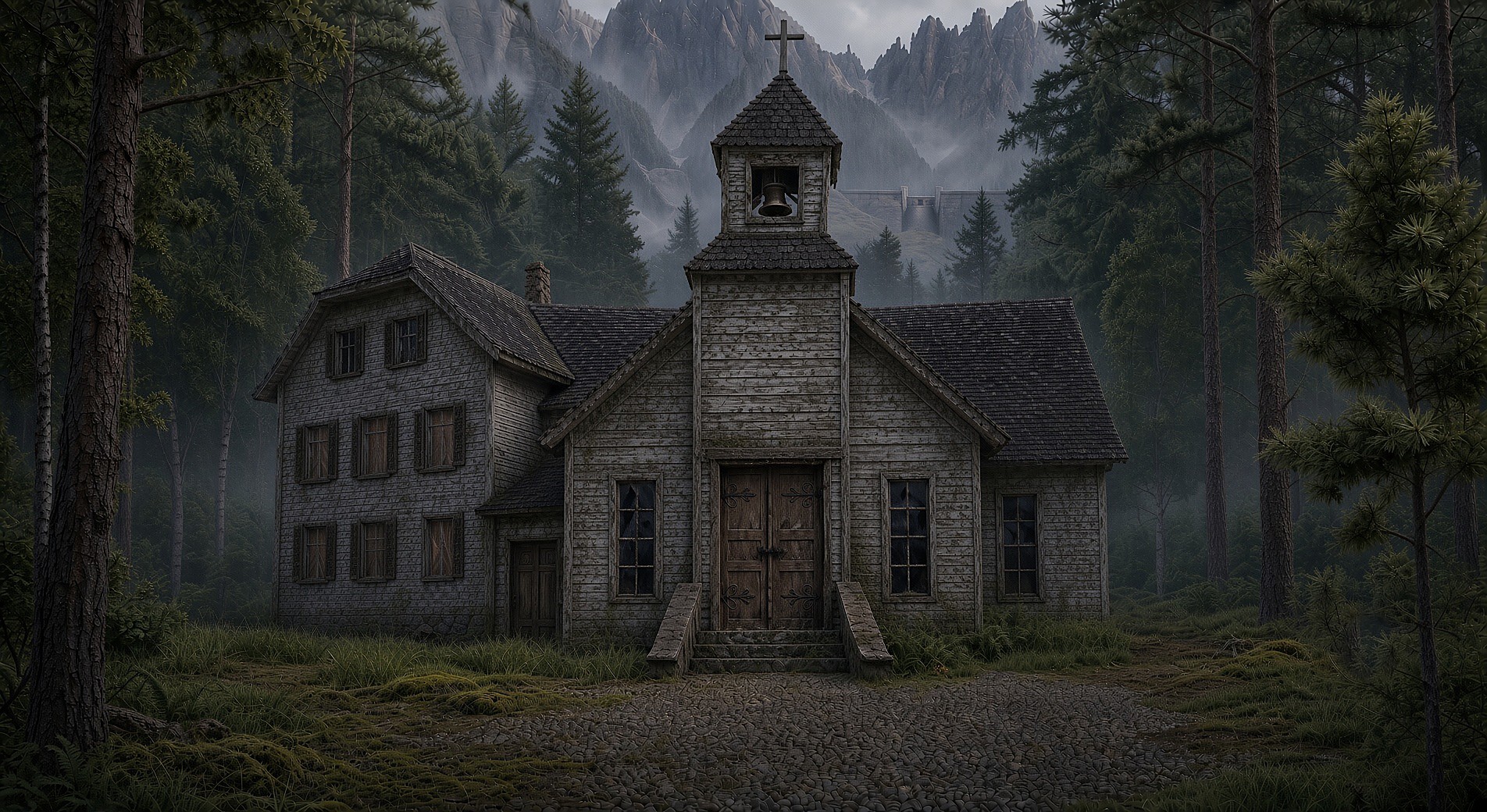 Caledonia Church, the oldest building in Lochdam